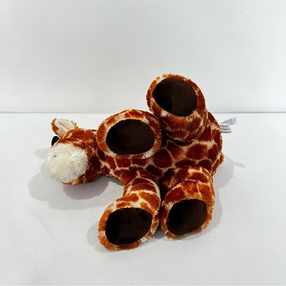 Aurora Giraffe Full Body Seating Position Brown Cream Size 14" Soft - Picture 6 of 8